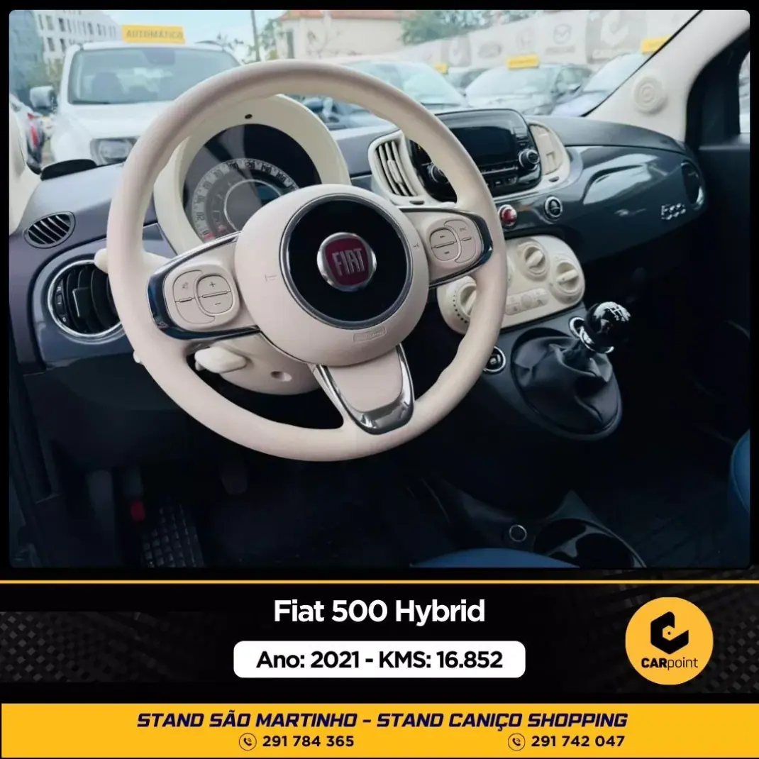 Fiat 500 2021 - 15900 EUR, 16852 km - AUTO.MOTO.pt - 16852km - foto 6 de 10