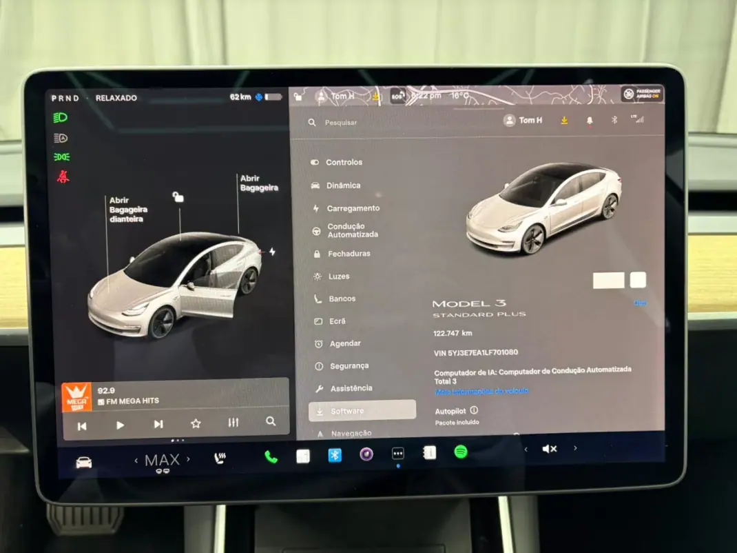 Tesla Model 3 2020 - 21500 EUR, 122000 km - AUTO.MOTO.pt - 122000km - foto 14 de 19