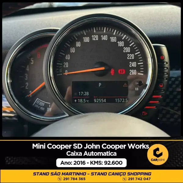 MINI John Cooper Works 2016 - 23900 EUR, 92600 km - AUTO.MOTO.pt - 92600km - foto 10 de 10