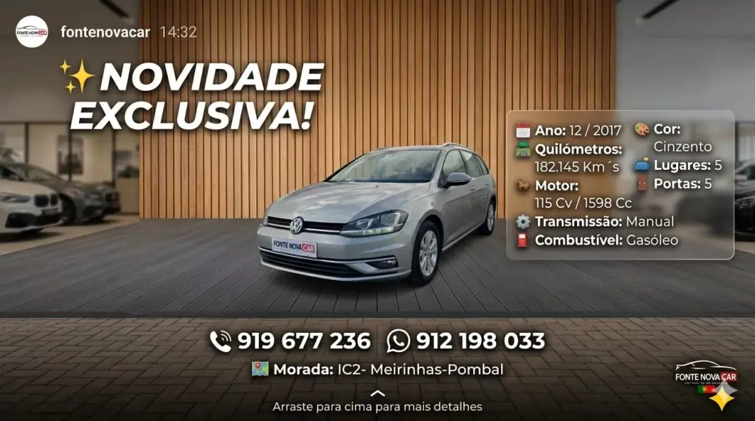 Volkswagen Golf Variant 2017 - 15450 EUR, 192145 km - AUTO.MOTO.pt - 192145km - foto 18 de 18