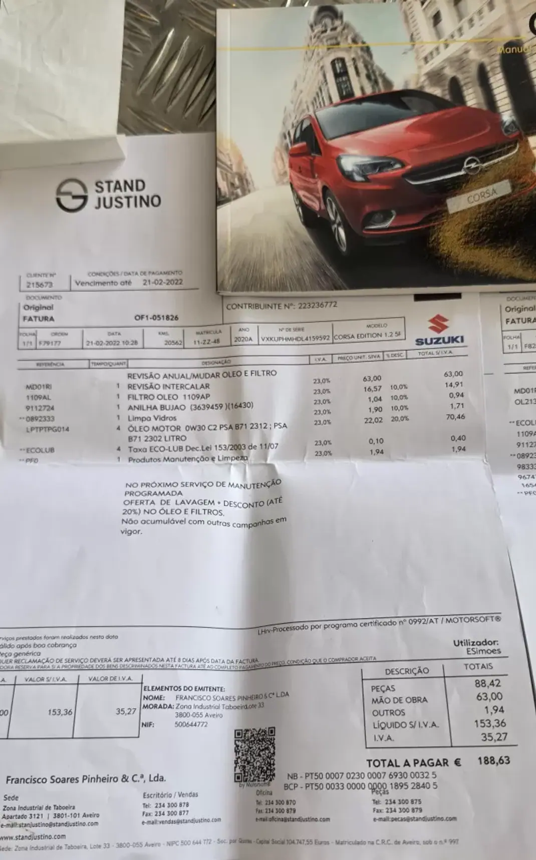 Opel Corsa 2020 - 10490 EUR, 84220 km - AUTO.MOTO.pt - 84220km - foto 48 de 53