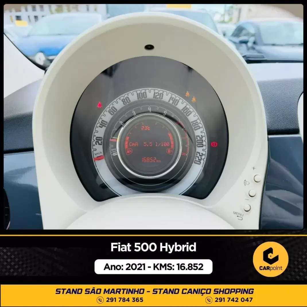 Fiat 500 2021 - 15900 EUR, 16852 km - AUTO.MOTO.pt - 16852km - foto 10 de 10