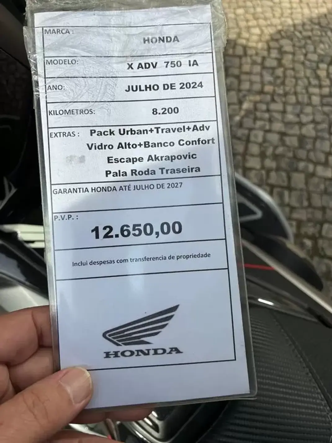 Honda NC750X 2024 - 12650 EUR, 8708 km - AUTO.MOTO.pt - 8708km - foto 13 de 20