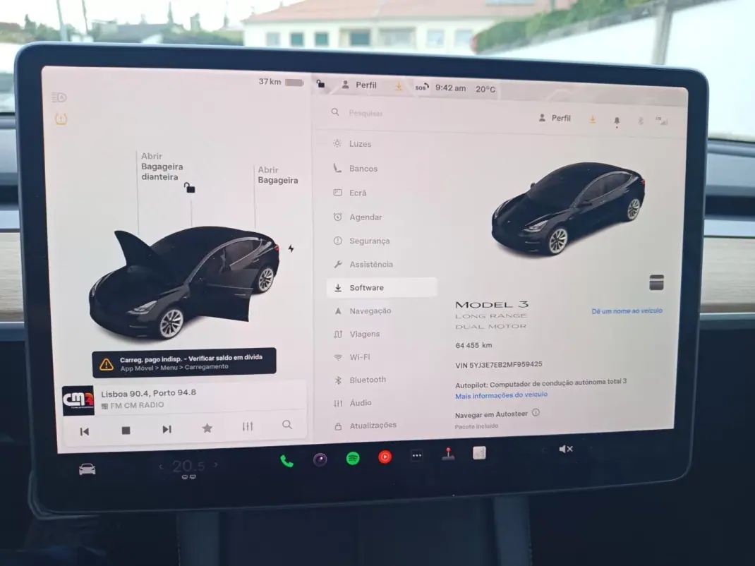 Tesla Model 3 2021 - 28990 EUR, 64400 km - AUTO.MOTO.pt - 64400km - foto 14 de 16