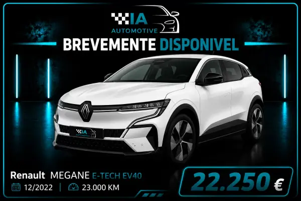 Renault Mégane E-Tech 2022 - 22250 EUR, 23000 km - AUTO.MOTO.pt - 23000km - foto 20 de 20