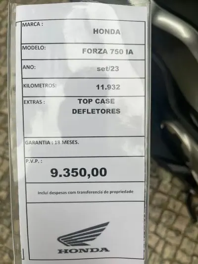 Honda Forza 2023 - 9350 EUR, 11932 km - AUTO.MOTO.pt - 11932km - foto 4 de 12