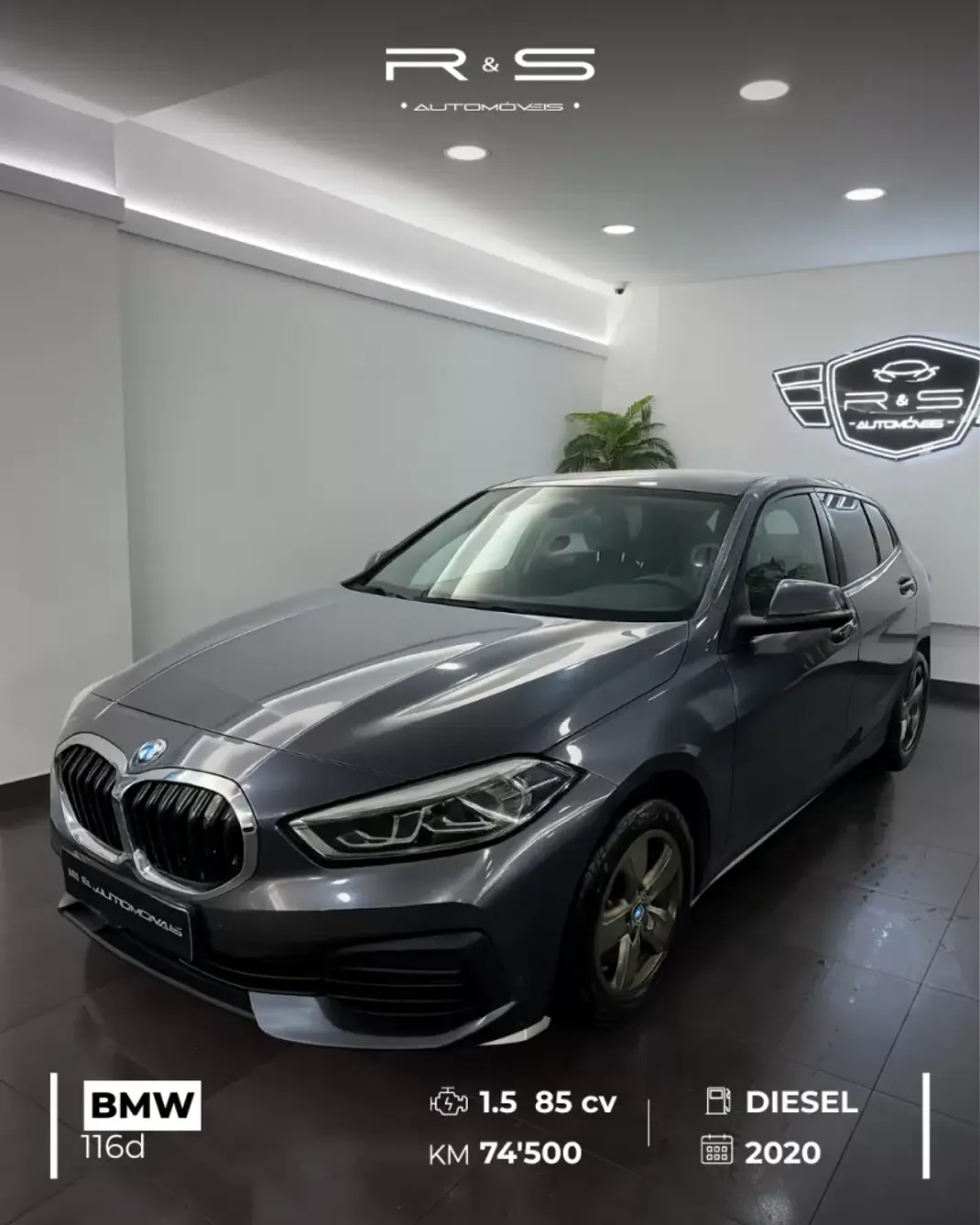 BMW 116 2020 - 23000 EUR, 74500 km - AUTO.MOTO.pt - 74500km - foto 1 de 19