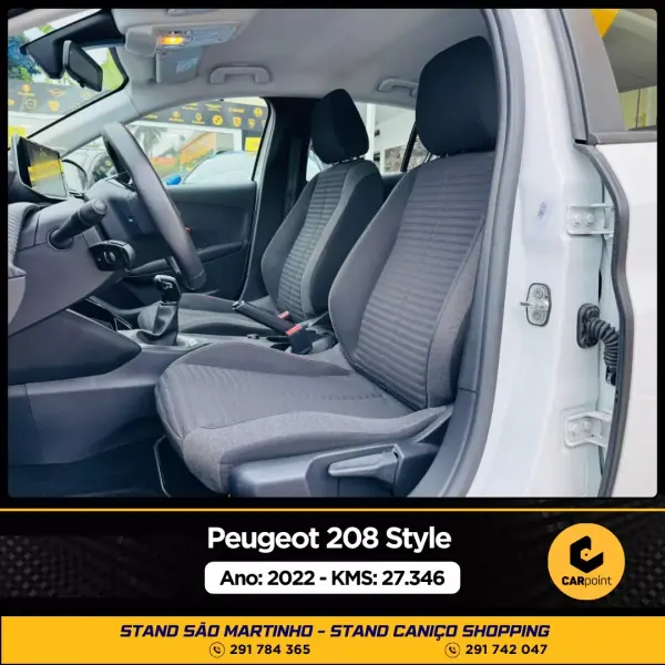 Peugeot 208 2022 - 17900 EUR, 27346 km - AUTO.MOTO.pt - 27346km - foto 7 de 10