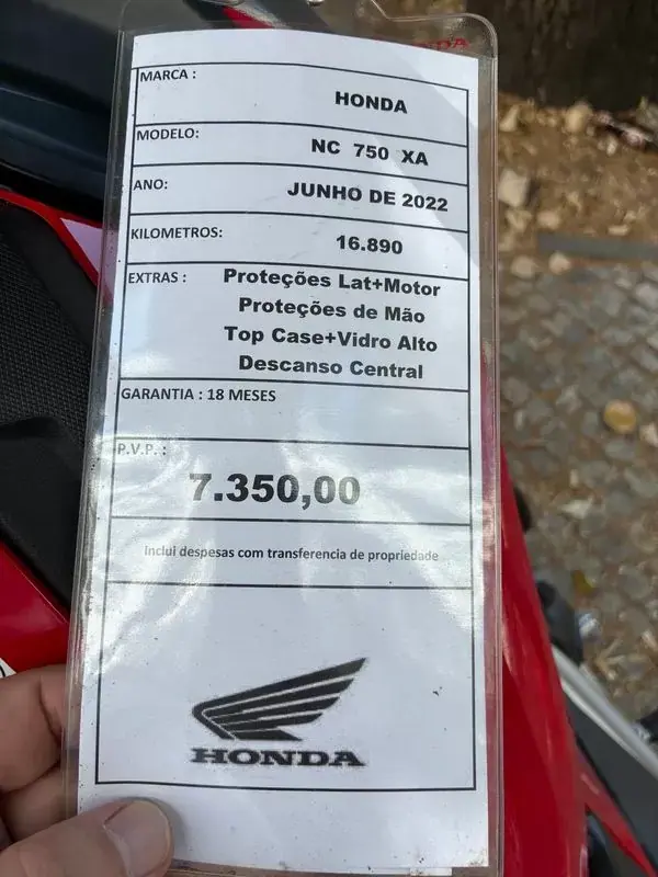 Honda NC750X 2022 - 7350 EUR, 16889 km - AUTO.MOTO.pt - 16889km - foto 18 de 18
