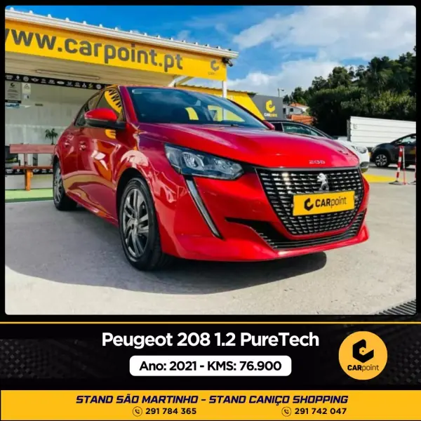 Peugeot 208 2021 - 18900 EUR, 78044 km - AUTO.MOTO.pt - 78044km - foto 2 de 10