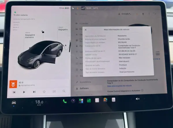 Tesla Model 3 2020 - 24500 EUR, 110500 km - AUTO.MOTO.pt - 110500km - foto 15 de 18