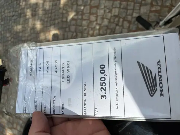 Yamaha FZ 07 2004 - 3250 EUR, 43561 km - AUTO.MOTO.pt - 43561km - foto 13 de 13