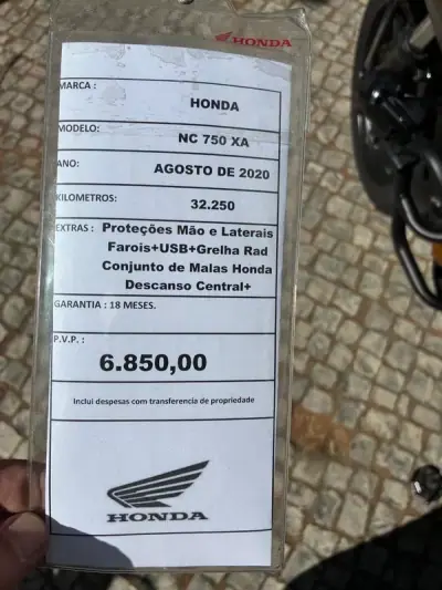 Honda NC750X 2020 - 6850 EUR, 32251 km - AUTO.MOTO.pt - 32251km - foto 17 de 17