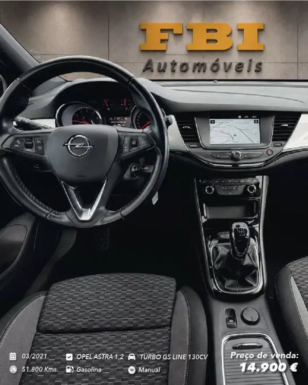 Opel Astra 2021 - 14900 EUR, 51800 km - 51800km - foto 7 de 8