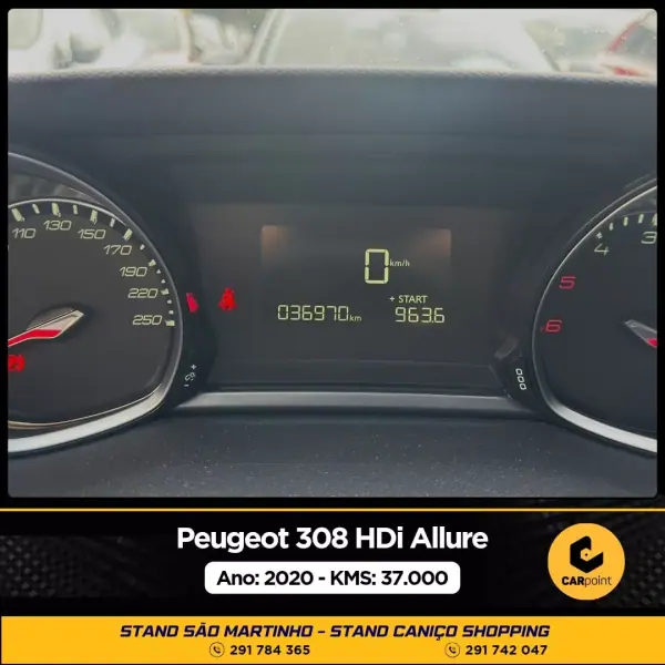 Peugeot 308 2020 - 20900 EUR, 37000 km - AUTO.MOTO.pt - 37000km - foto 10 de 10
