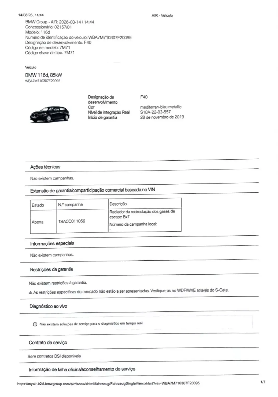 BMW 116 2019 - 17900 EUR, 83877 km - 83877km - foto 55 de 59