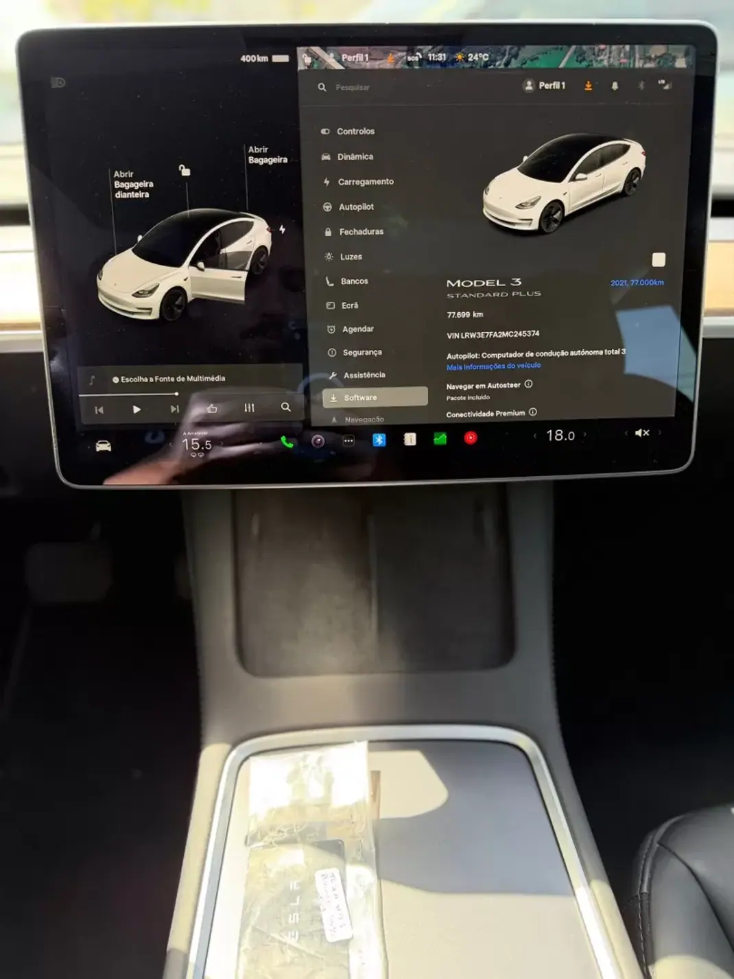 Tesla Model 3 2021 - 26500 EUR, 77000 km - AUTO.MOTO.pt - 77000km - foto 11 de 18