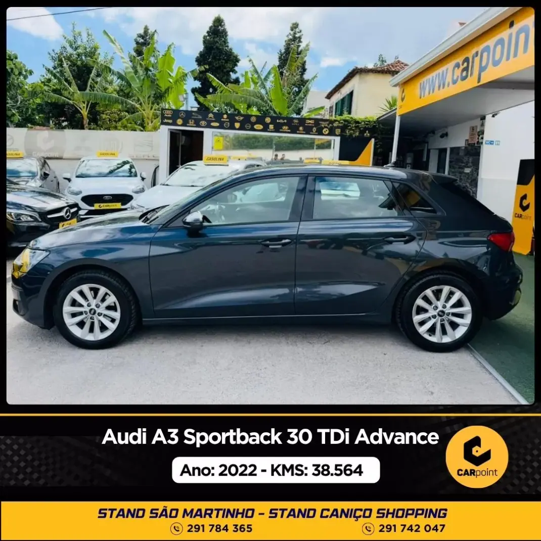 Audi A3 Sportback 2022 - 26750 EUR, 38564 km - AUTO.MOTO.pt - 38564km - foto 3 de 10