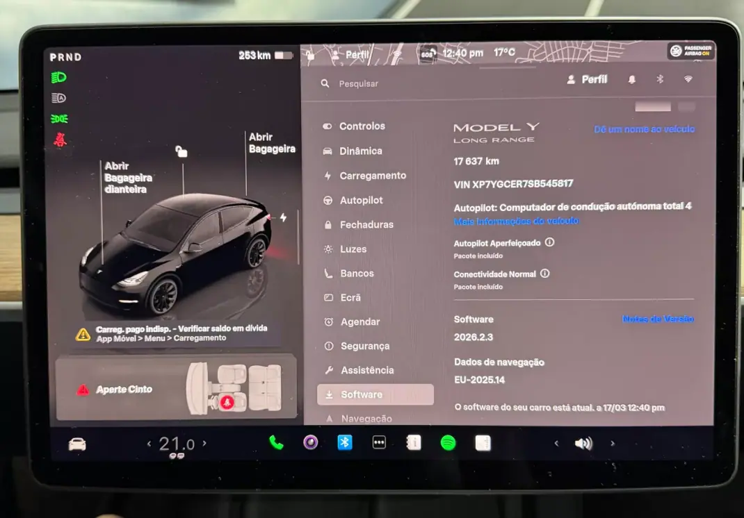 Tesla Model Y 2024 - 38490 EUR, 17630 km - AUTO.MOTO.pt - 17630km - foto 6 de 13