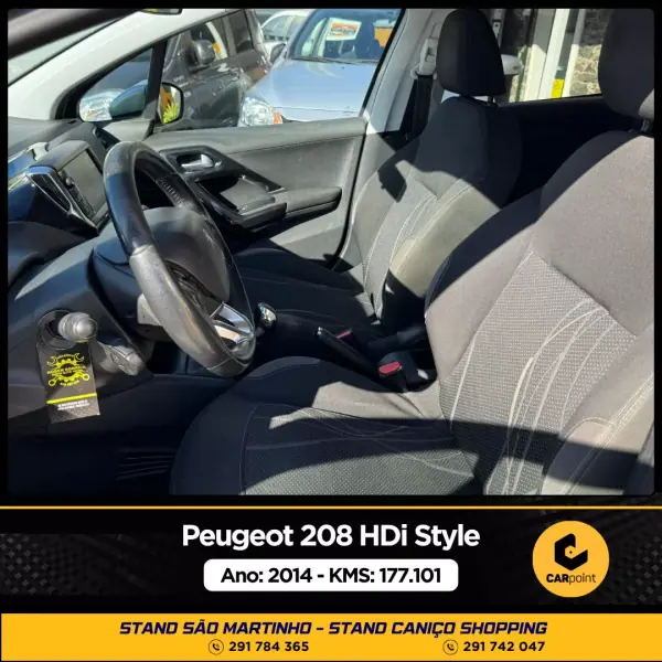 Peugeot 208 2014 - 9990 EUR, 177101 km - AUTO.MOTO.pt - 177101km - foto 7 de 10