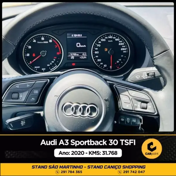 Audi A3 Sportback 2020 - 21900 EUR, 31768 km - AUTO.MOTO.pt - 31768km - foto 9 de 10