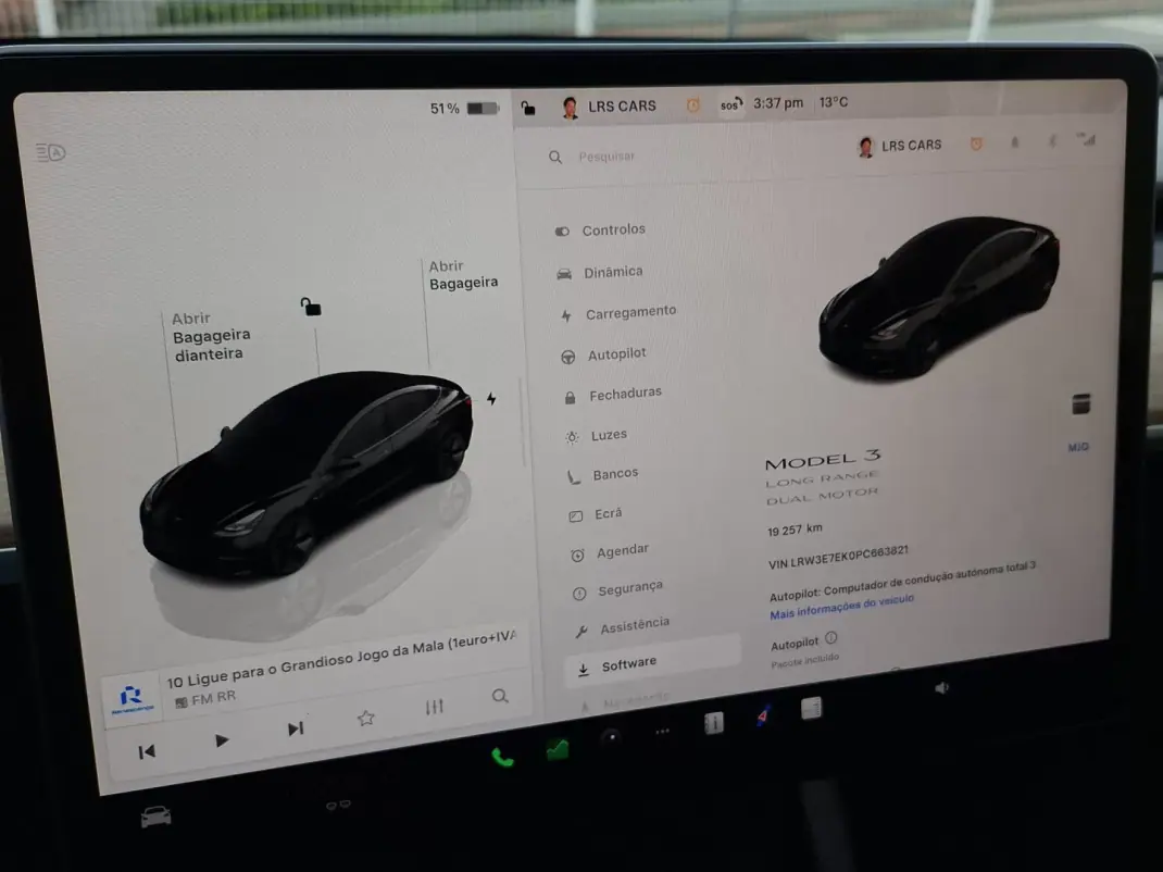 Tesla Model 3 2022 - 36490 EUR, 19253 km - AUTO.MOTO.pt - 19253km - foto 14 de 18