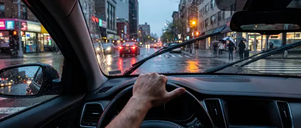 In this situation, what should a good driver do?