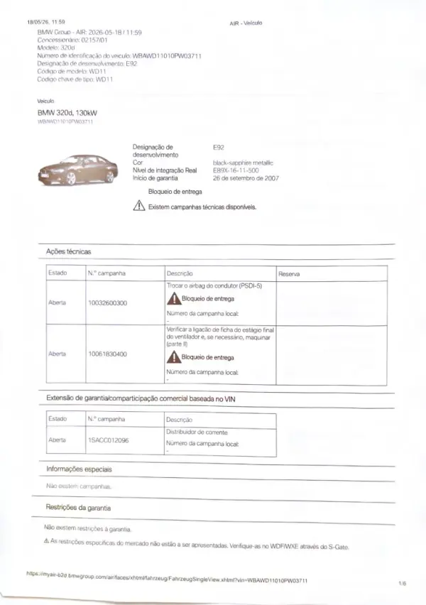 BMW 320 2007 - 10900 EUR, 279640 km - AUTO.MOTO.pt - 279640km - foto 51 de 56