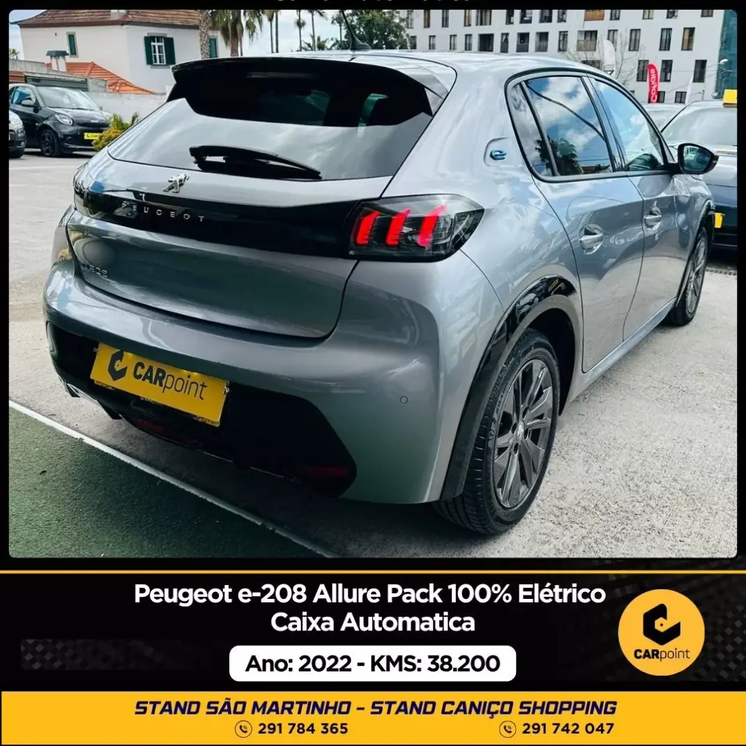 Peugeot e-208 2022 - 21900 EUR, 38200 km - AUTO.MOTO.pt - 38200km - foto 4 de 10