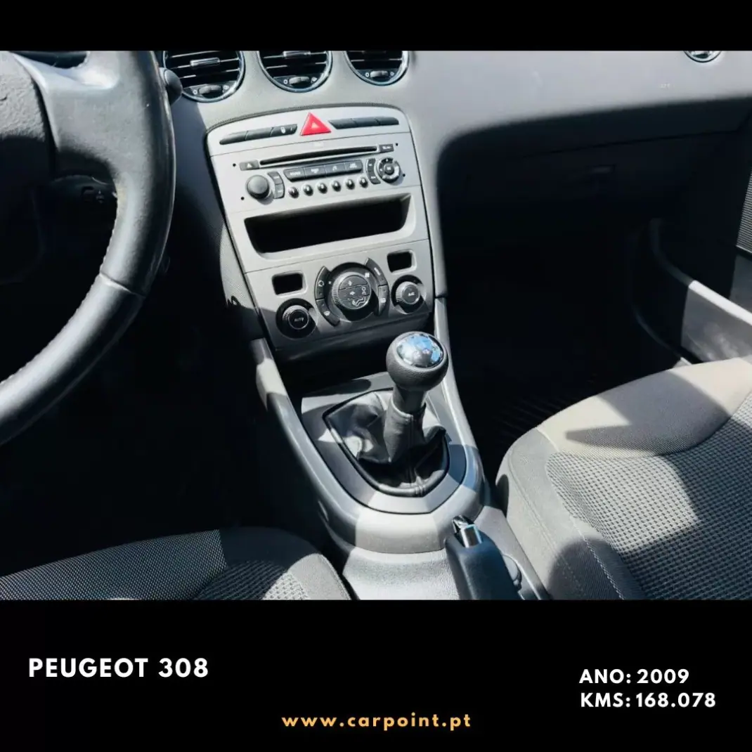 Peugeot 308 2009 - 7900 EUR, 168078 km - AUTO.MOTO.pt - 168078km - foto 9 de 10