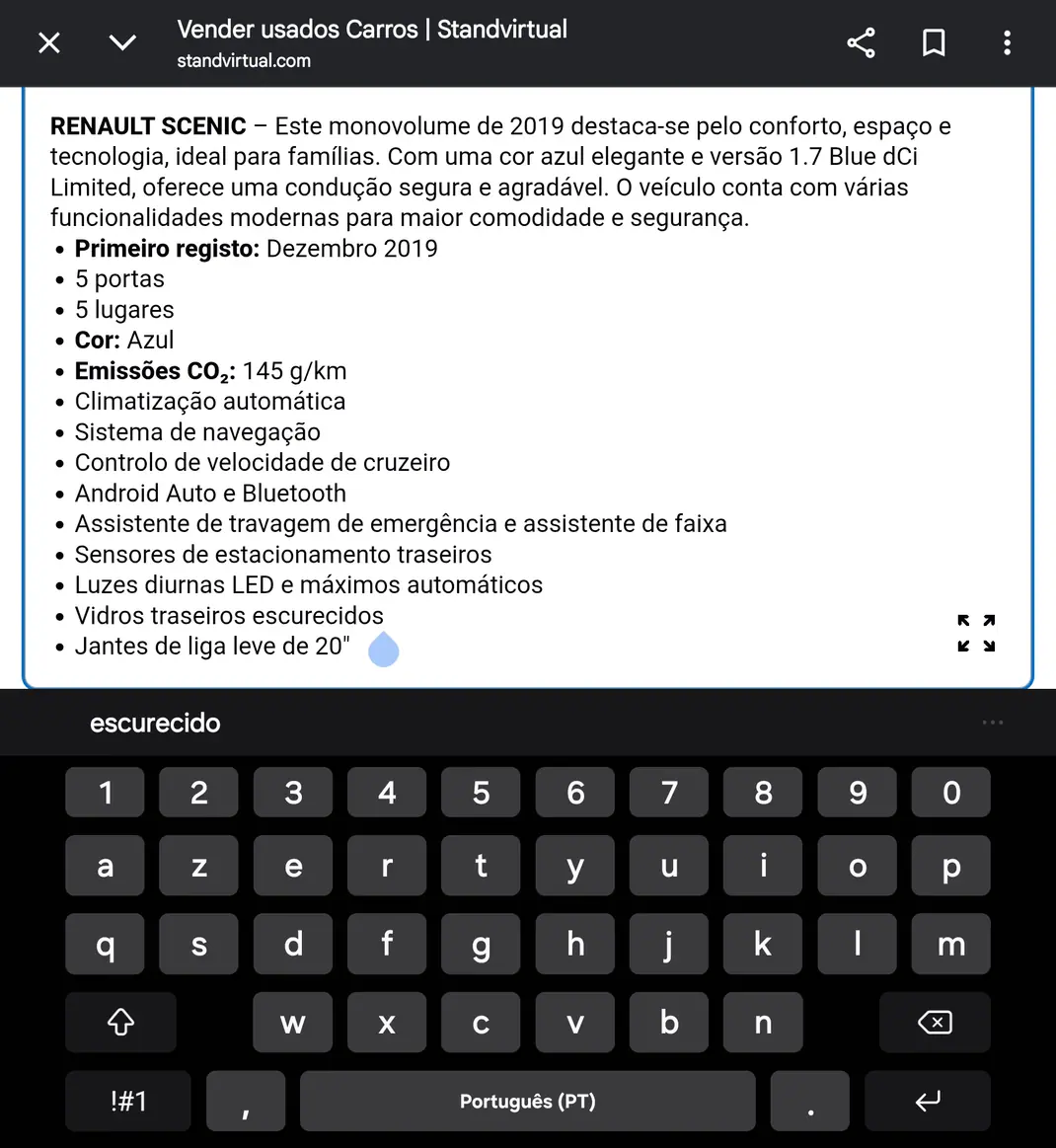 Renault Scénic 2019 - 15800 EUR, 92000 km - 92000km - foto 5 de 9