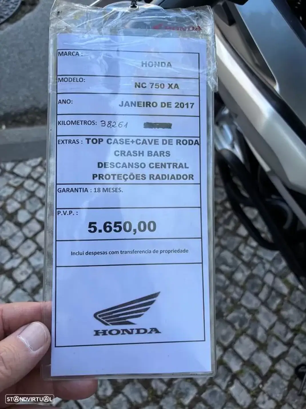 Honda NC750X 2017 - 5650 EUR, 38261 km - AUTO.MOTO.pt - 38261km - foto 6 de 14