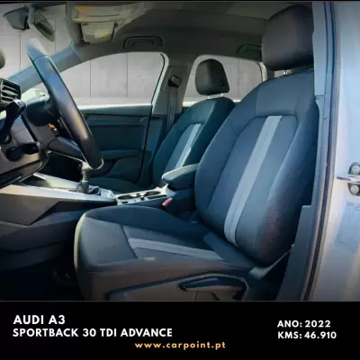 Audi A3 Sportback 2022 - 27750 EUR, 46910 km - AUTO.MOTO.pt - 46910km - foto 7 de 10