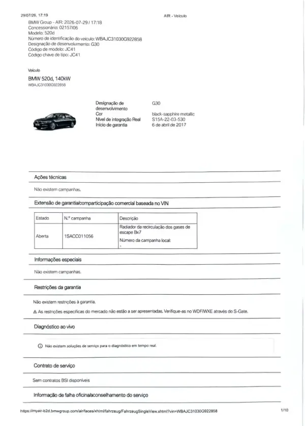 BMW 520 2017 - 19900 EUR, 313208 km - AUTO.MOTO.pt - 313208km - foto 46 de 51