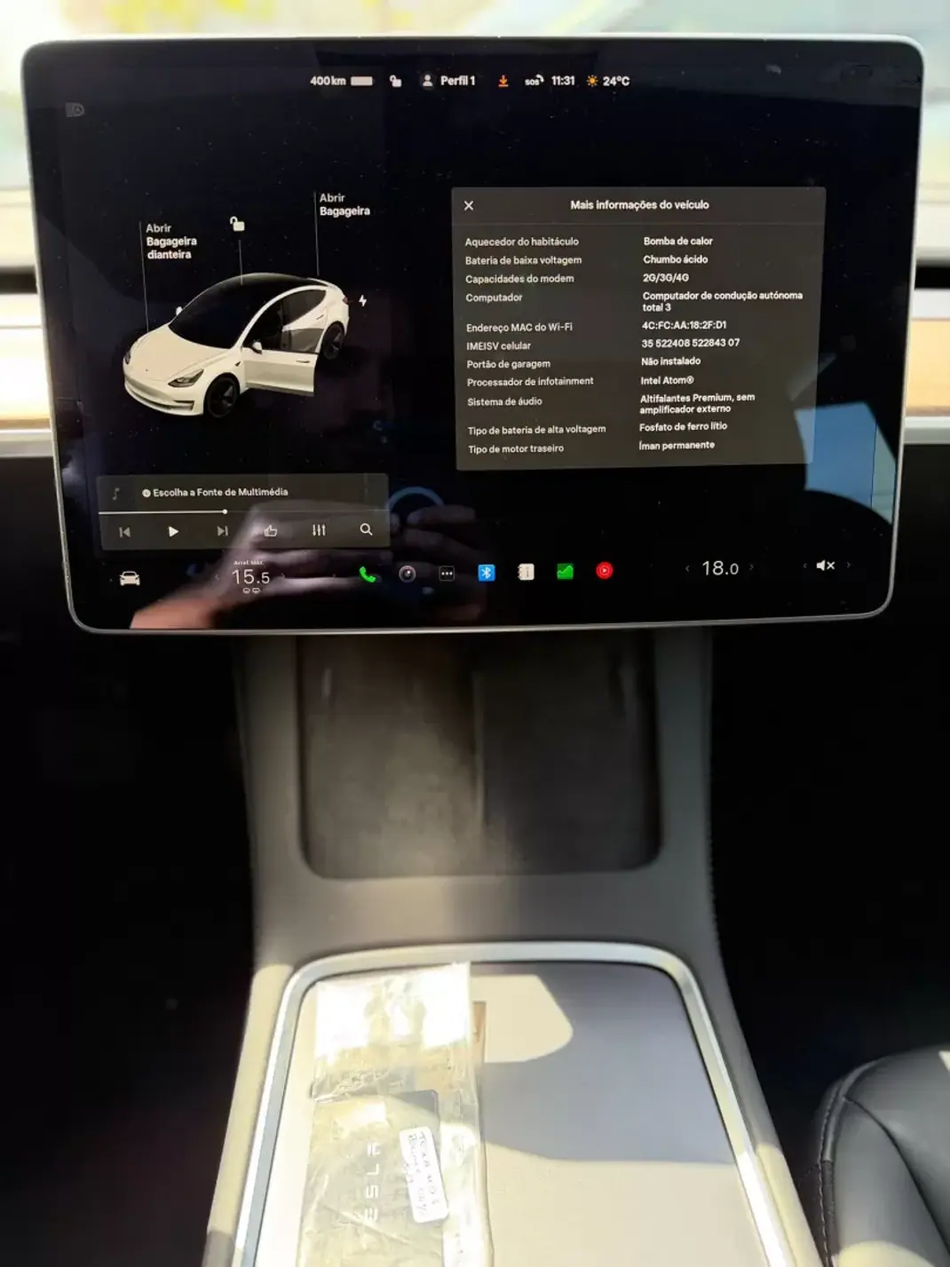 Tesla Model 3 2021 - 26500 EUR, 77000 km - AUTO.MOTO.pt - 77000km - foto 10 de 18