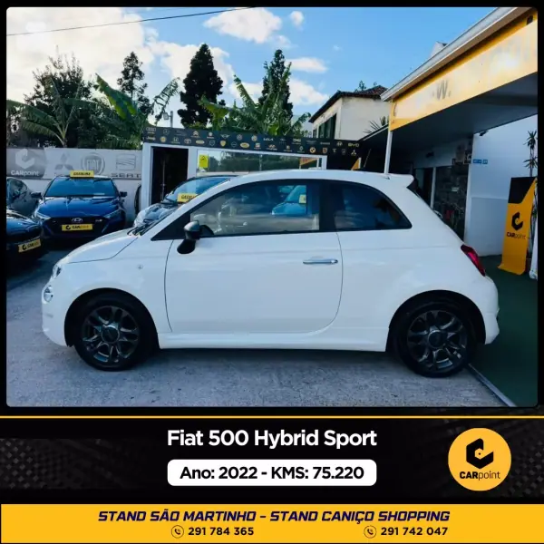 Fiat 500 2022 - 15900 EUR, 75220 km - AUTO.MOTO.pt - 75220km - foto 3 de 10