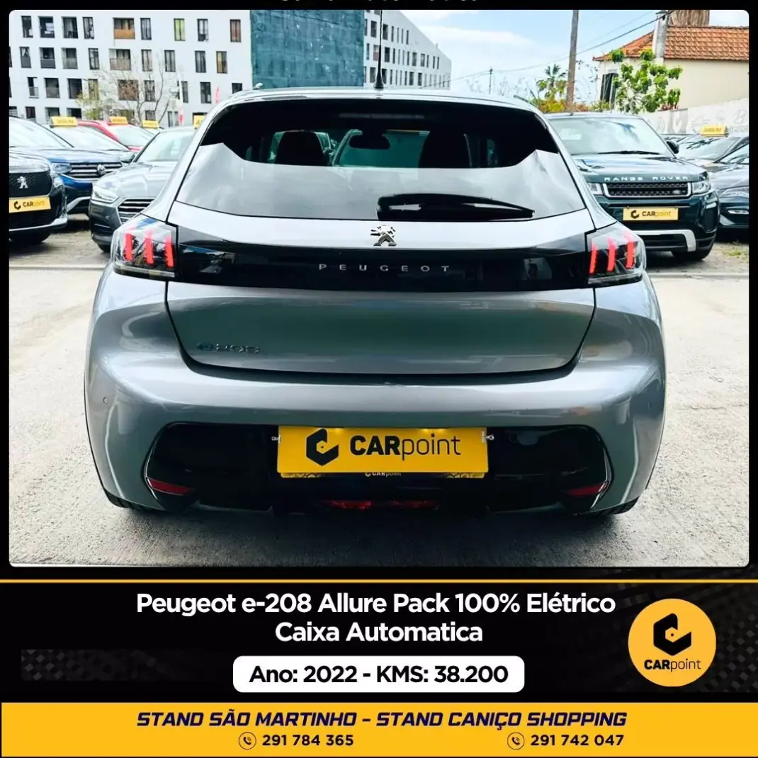 Peugeot e-208 2022 - 21900 EUR, 38200 km - AUTO.MOTO.pt - 38200km - foto 5 de 10