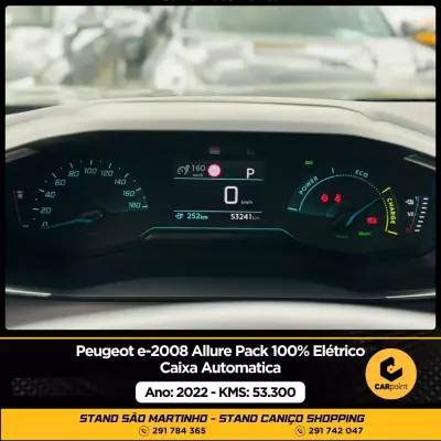 Peugeot e-2008 2022 - 23900 EUR, 53300 km - AUTO.MOTO.pt - 53300km - foto 10 de 10