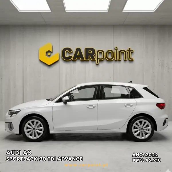 Audi A3 Sportback 2022 - 28900 EUR, 46910 km - AUTO.MOTO.pt - 46910km - foto 3 de 10