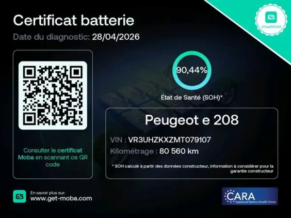 Peugeot e-208 2021 - 15250 EUR, 80560 km - AUTO.MOTO.pt - 80560km - foto 3 de 27