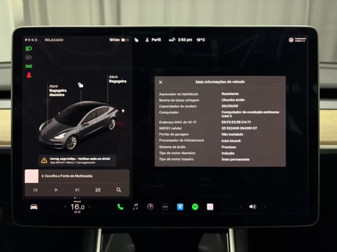 Tesla Model 3 2019 - 24500 EUR, 118000 km - AUTO.MOTO.pt - 118000km - foto 13 de 19