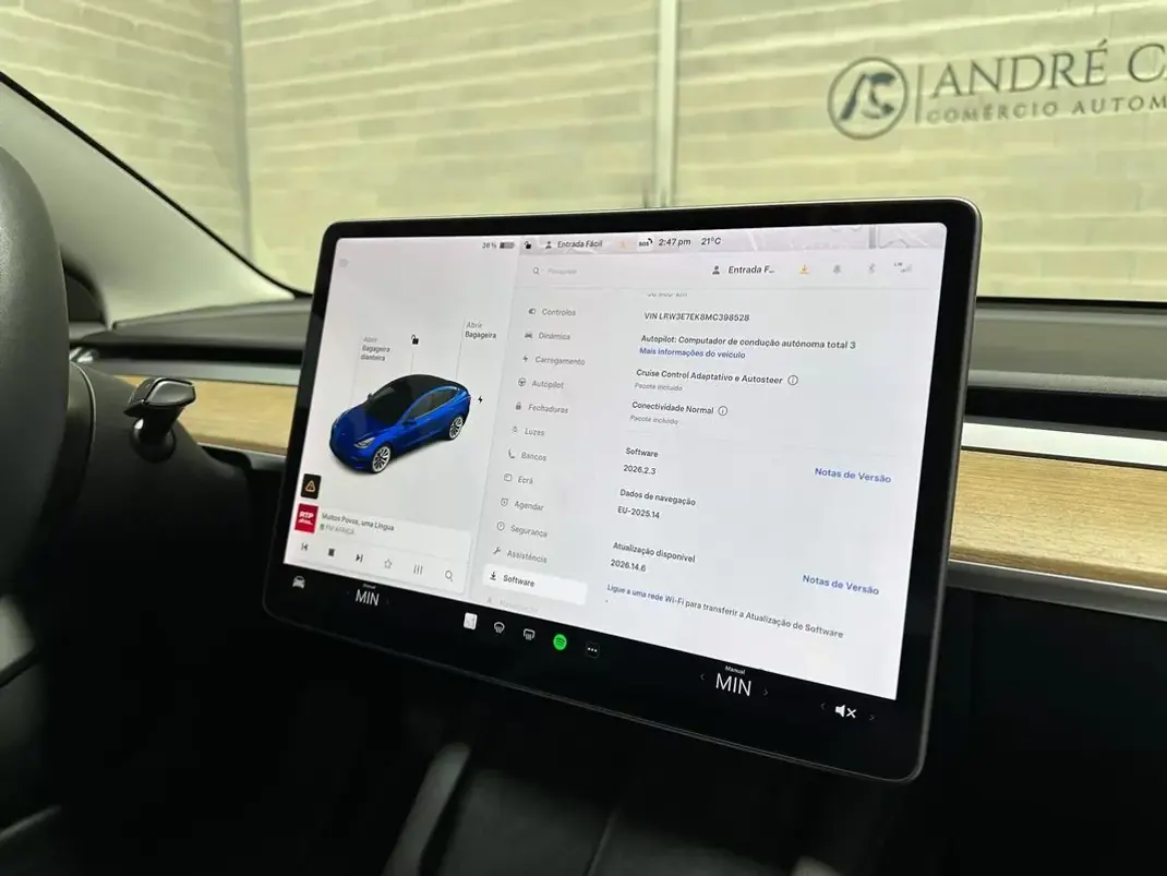 Tesla Model 3 2021 - 27950 EUR, 58905 km - AUTO.MOTO.pt - 58905km - foto 33 de 55