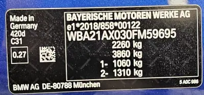 BMW 420 Gran Coupé 2022 - 41500 EUR, 120000 km - 120000km - foto 11 de 42