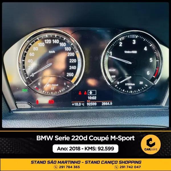 BMW 220 2018 - 24900 EUR, 92599 km - AUTO.MOTO.pt - 92599km - foto 10 de 10