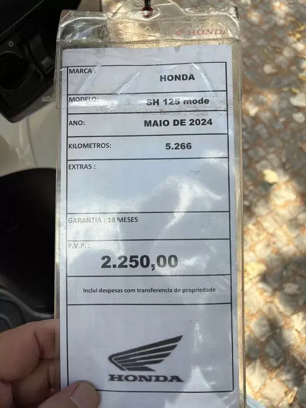Honda SH 150i 2024 - 2250 EUR, 5266 km - AUTO.MOTO.pt - 5266km - foto 12 de 12