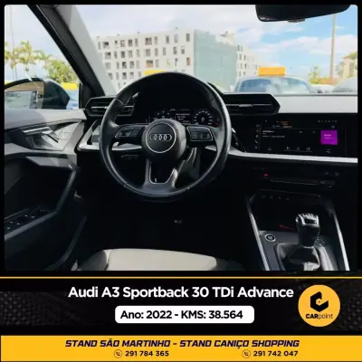 Audi A3 Sportback 2022 - 26750 EUR, 38564 km - AUTO.MOTO.pt - 38564km - foto 6 de 10