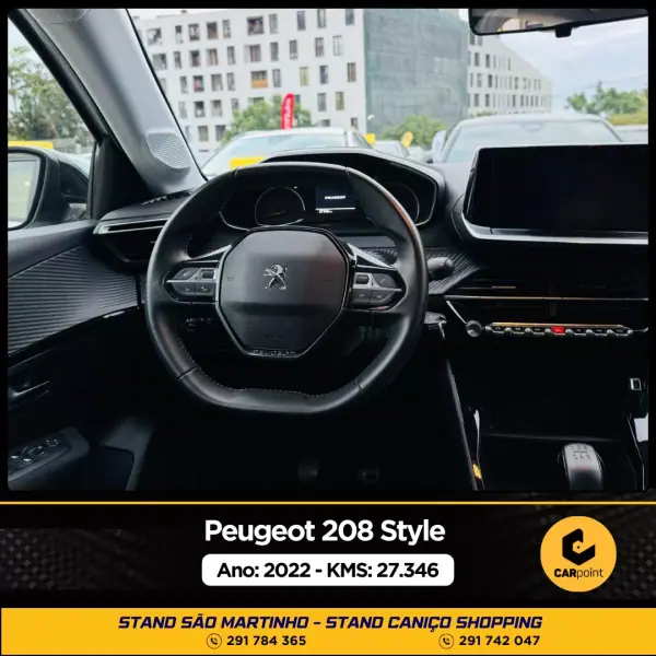 Peugeot 208 2022 - 17900 EUR, 27346 km - AUTO.MOTO.pt - 27346km - foto 6 de 10