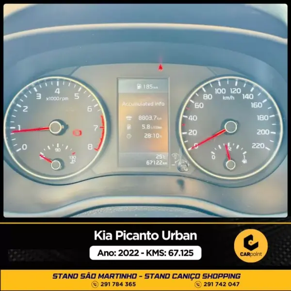 Kia Picanto 2022 - 13900 EUR, 67125 km - AUTO.MOTO.pt - 67125km - foto 9 de 10