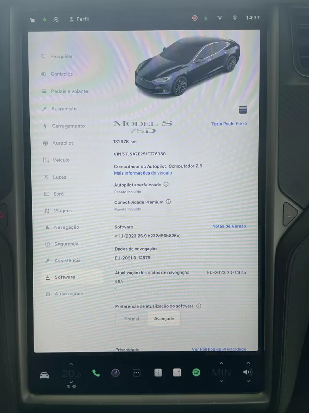 Tesla Model S 2018 - 37900 EUR, 131000 km - AUTO.MOTO.pt - 131000km - foto 10 de 11