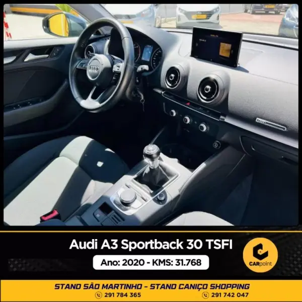 Audi A3 Sportback 2020 - 21900 EUR, 31768 km - AUTO.MOTO.pt - 31768km - foto 6 de 10